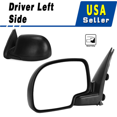 

Driver Left Side Fit for 99-06 Chevy Silverado Sierra Manual Side View Mirror