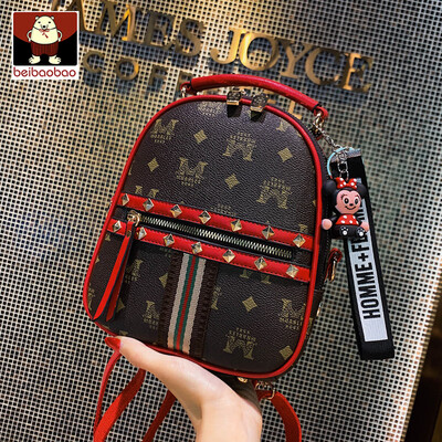 

Upper new bag girl 2019 new summer fashion rivet double shoulder bag leisure girl hundred lap oblique satchel bag