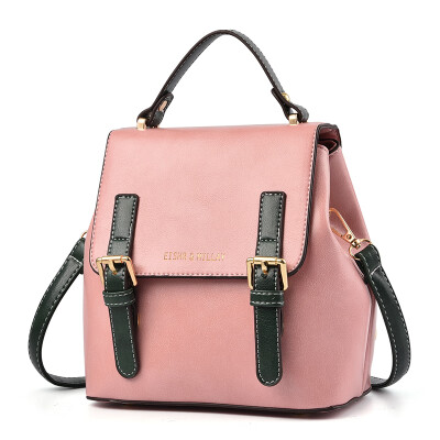 

Vintage backpack womens shoulders new England style soft leather fashionable PU womens school bag