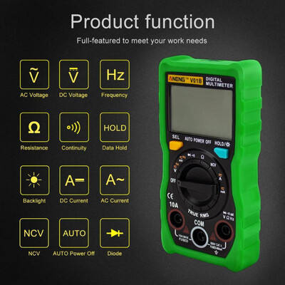

ANENG Digital Multimeter Backlight ACDC Ammeter Voltmeter Ohm Tester Meter