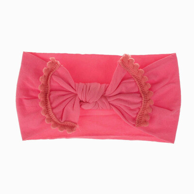 

SUNSIOM Soft Baby Girls Kids Toddler Bow Hairband Headband Turban Big Knot Head-Wrap
