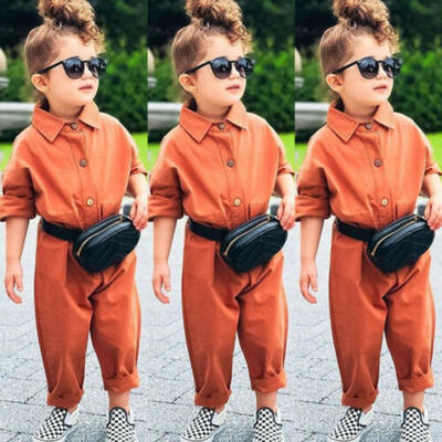 

Kids Baby Boy Girl Fall Winter Clothes Romper Jumpsuit Overalls Outfits Playsuit