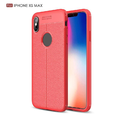 

For IPhone  Max  XR Full Cover Case Soft TPU Brushed Leather Cover For IPhone XR  XS Max Back Cover