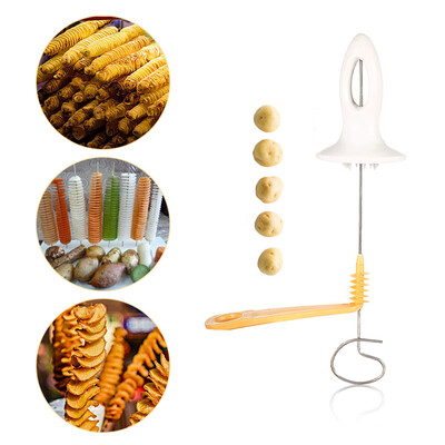 

Manual Potato Chips Spiral Slicer Tower Making Twist Shredder Kitchen Accessories