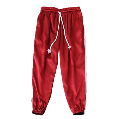 

Europe&the United States Style Pants Loose Waist Drawstring Satin Harlan Pants Female Casual Pants