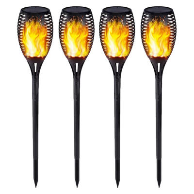 

96 LED Solar Flame Flickering Light Outdoor Waterproof Garden Torch Lamp