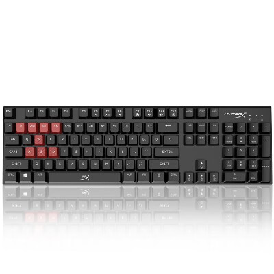 

Durable Alloy FPS Mechanical Gaming Keyboard Cherry MX Blue Switches Anti-ghosting 104 Keys Red LED Backlit Backlight USB Wired HX