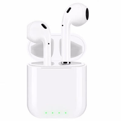 

New P16 TWS Wireless Pop up Earbuds Bluetooth 50 Headphones 4D Stereo Earphones Support Wireless Charging - White