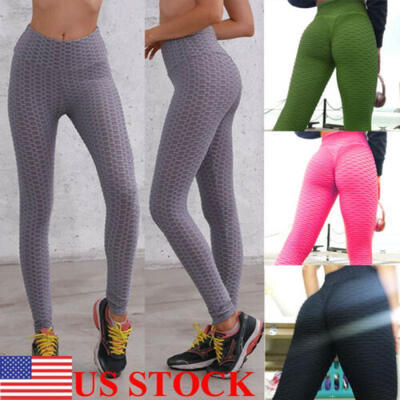 

US Women High Waist Yoga Sport Leggings Running Gym Stretch Sports Long Pants