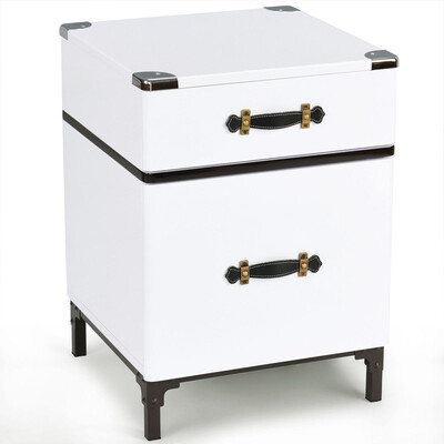 

2-Storage-Drawer Coffee End Table Sofa Side Table Organizer