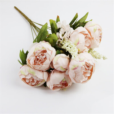 

US Artificial Fake Peony Silk Flowers Bridal Hydrangea Home Wedding Garden Decor