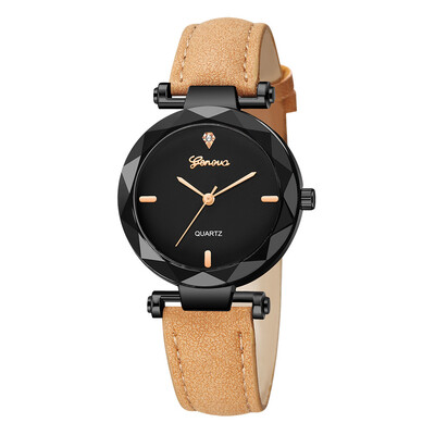 

Geneva Women Watches Scale Irregular Dial Ladies Quartz Wristwatch High Quality Leather Strap Casual Clock Gift Montre Femme