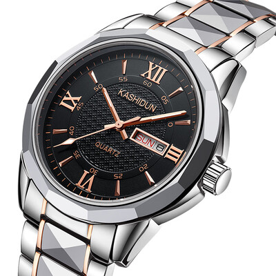 

Casetons new tungsten steel mens watch fashion watch luminous quartz watch waterproof mens watch