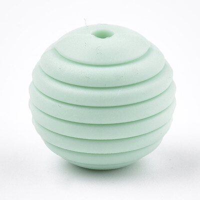 

Food Grade Environmental Silicone Beads Chewing Beads For Teethers DIY Nursing Necklaces Making Round Aquamarine 15x14mm Hol