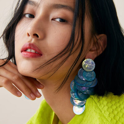 

AOTEMAN Fashion women Hyperbole za crystal Square big dangle earrings Wedding Jewelry Luxury Boho vintage women earrings