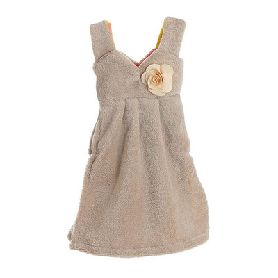 

Sweet Skirt Hanging Hand Dry Towel Absorbent Coral Fleece Bathroom Kitchen Wiper Hanging Hand Towel Kitchen Hand Towel