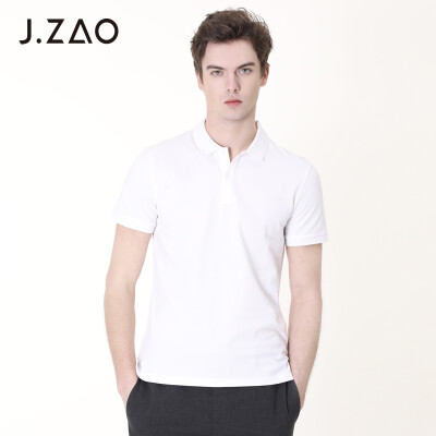 

Tokyo Tokyo made JZAO mens liquid ammonia cotton short-sleeved polo shirt white XXL 185104A