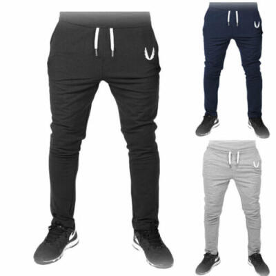 

Mens Track Pants Casual Sport Gym Jogging Jogger Pencil Pants Trousers Bottoms
