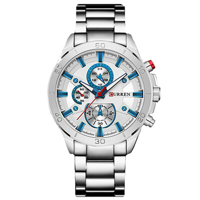 

CURREN Men\s Luxury Fashion Creative Quartz Large Dial Dress Watch
