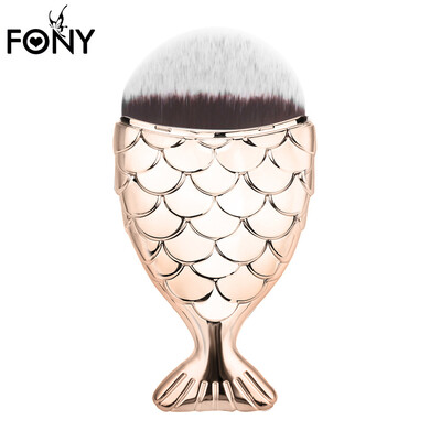 

〖Follure〗Fish Scale Makeup Brush Fishtail Bottom Brush Powder Blush Makeup Cosmetic Brush