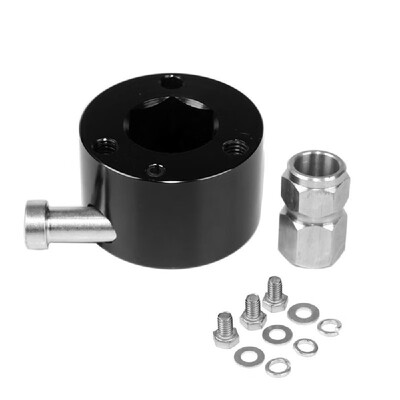 

34in Shaft Size 360 Degree Universal Aluminum Steering Wheel Quick Release Disconnect Hub with Push Button for Car