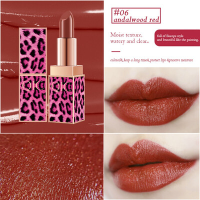 

Leopard Lipstick Waterproof Long Lasting Sticky Cup Moisturizing Lipstick Makeup Tools