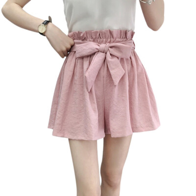 

Hot Summer Casual Shorts Beach High Waist Short Fashion Lady Women Wide Legs Shorts