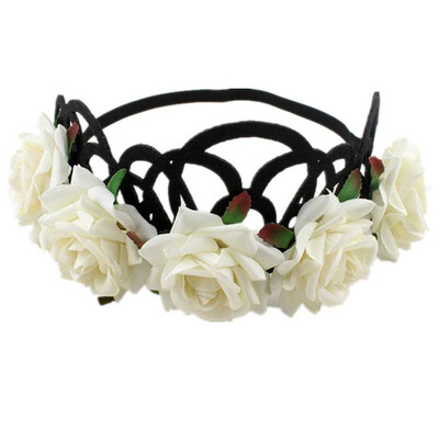 

〖Follure〗Handmade Flower Garland Halo For Wedding Flower wreath Decorations BK