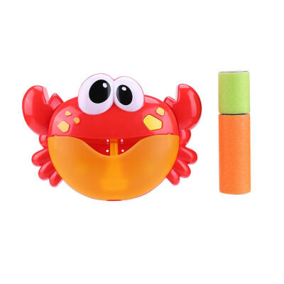 

Plastic Crab Bubble Machine Music Bubble Maker Baby Bath ToysWater Gun