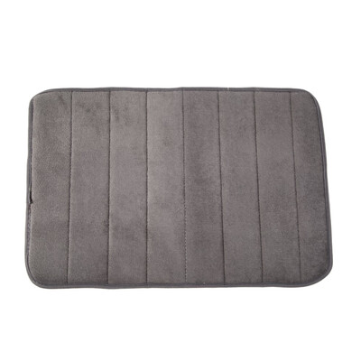 

Memory Foam Bath Mats Bathroom Horizontal Stripes Rug Non-slip