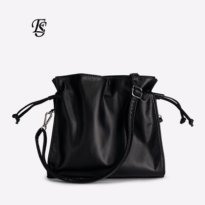 

ESHUNFA European&American leisure bucket bag 2019 new fashion single shoulder slung pu female bag ES9086 4612