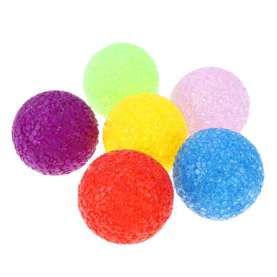 

6pcslot Particle Plastic Balls Cat Toys Colorful Cat Playing Toy with Bell
