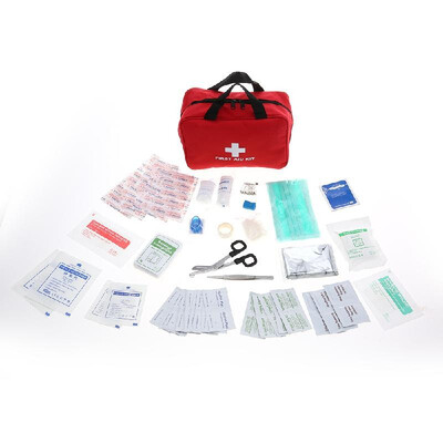 

FAK-05 Emergency Survival Bag First Aid Kit Package Mini Lightweight 31PCS Home Medical Bag for Emergencies at Home Outdoors Campi