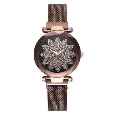 

Good Luck Watch For Women Rose Gold Magnet Mesh Band Stainless Steel Quartz Wristwatch Ladies Fashion Luxury Watches