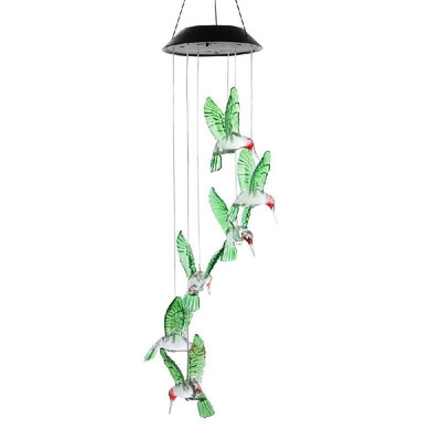 

Solar Energy Powered Wind Chime Lamp Color-changing Particle Ball Waterproof Outdoor Garden Street Solar Panel Ball Light