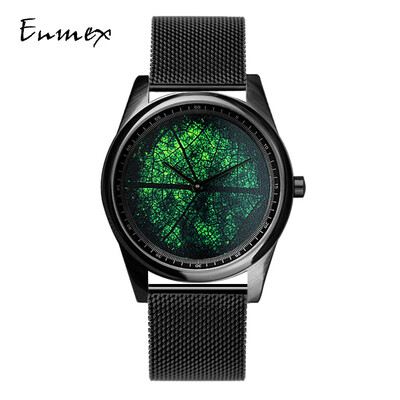 

Enmex oil painting texture creative vortex design cool style artistic temperament watch