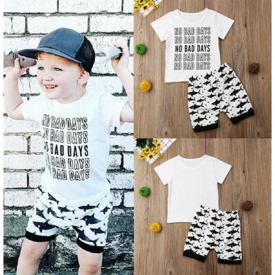 

Toddler Baby Boys Short Sleeve T-shirt Shorts Summer Outfits Set Clothes 0-4T