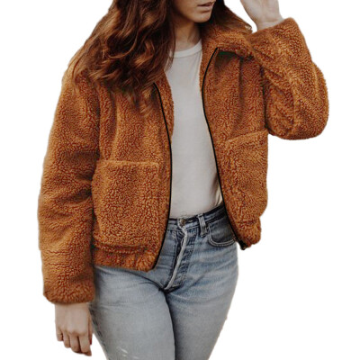 

Toponeto Women Ladies Winter Casual Warm Jacket Solid Zipper Coat Overcoat Outerwear
