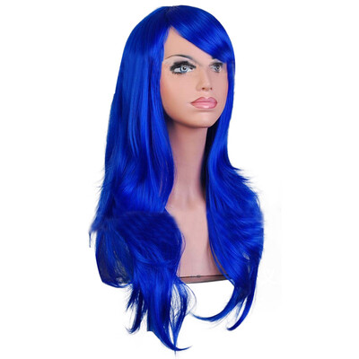 

〖Follure〗Sexy Long Women Fashion Synthetic Wavy Cosplay Party Full Wigs Black