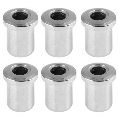 

6pcs Metal String Mounting Ferrules Bushings for Electric Guitar Parts
