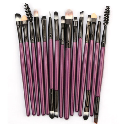 

Gobestart 15pcsset Makeup Brush Set tools Make-up Toiletry Kit Wool Make Up Brush Set