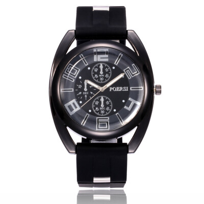 

New fashion sports quartz mens watch creative silicon