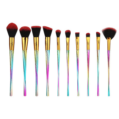 

Toponeto 10PCS Make Up Foundation Eyebrow Eyeliner Blush Cosmetic Concealer Brushes