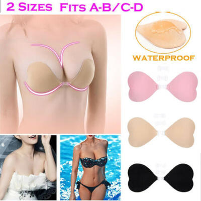 

A Pair Women Breast Lifting Bra Tape Silicone Invisible Nipple Cover Strapless