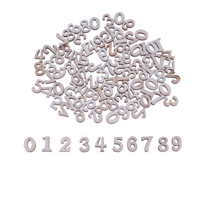 

100pcs DIY Log Color Mixed Numbers Wood Chips Cardmaking Scrapbooking