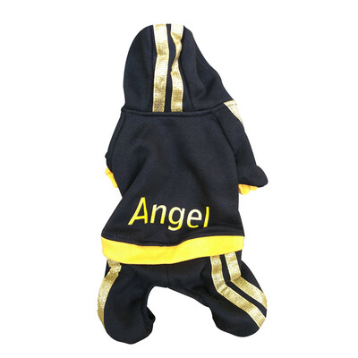 

Pet Dog Sweatshirts Angel Print Apparel Puppy Sports Clothes