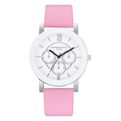 

High Quality Watches Women Simple Scale Dial Ladies Quartz Wristwatch Featured Clock Leather Strap Business Zegarki Damskie