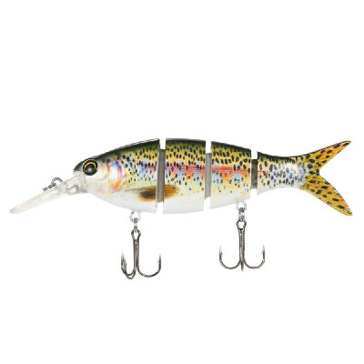 

Lixada Fishing Lure 4 Sections Hard Lure 3D Simulation Bait Big Segmented Artificial Bait VIB Bait Treble Hook Fishing Tool