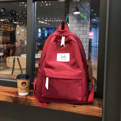 

Ins style schoolbag female Korean version of high school students large capacity ancient sense girl double shoulder Bausen campus