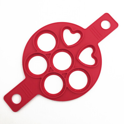 

Nonstick Pancake Maker Mould Silicone Omelette Egg Ring Mold Kitchen Tool Tackle